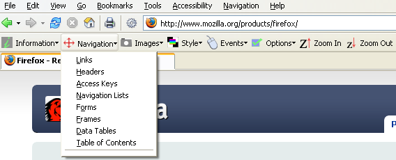 Accessibility Extensions for Firefox